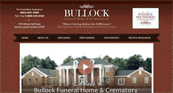 Desktop Screenshot of bullockfuneralhome.com
